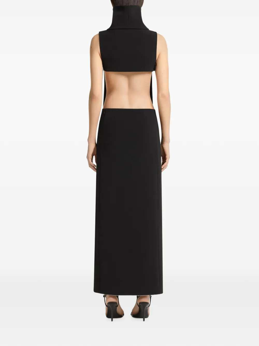 Courreges Women High-Neck Maxi Dress With Cut-Outs COURREGES