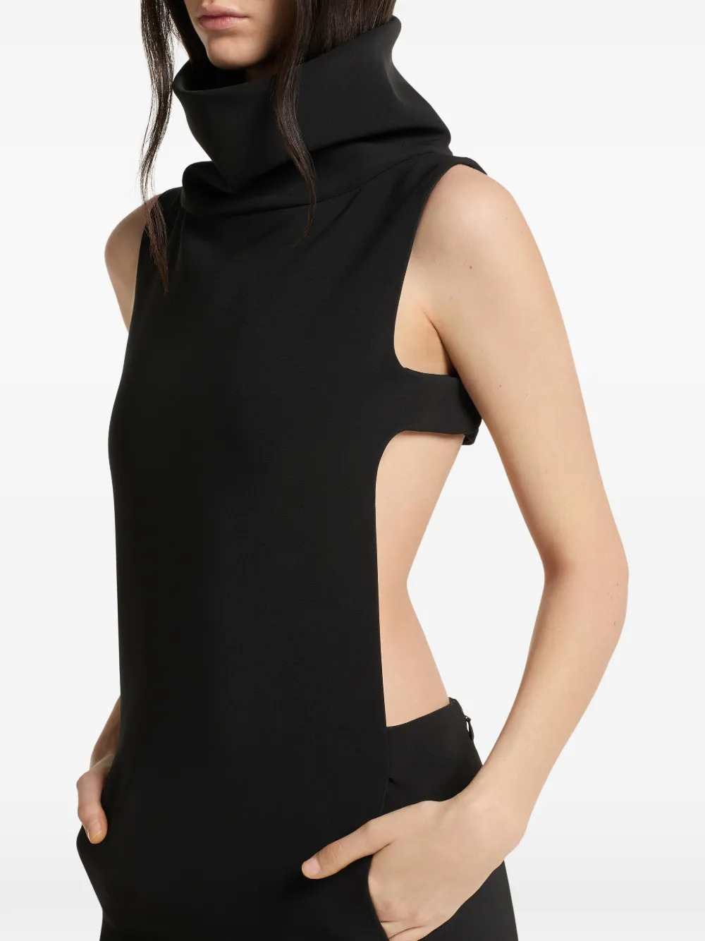 Courreges Women High-Neck Maxi Dress With Cut-Outs COURREGES