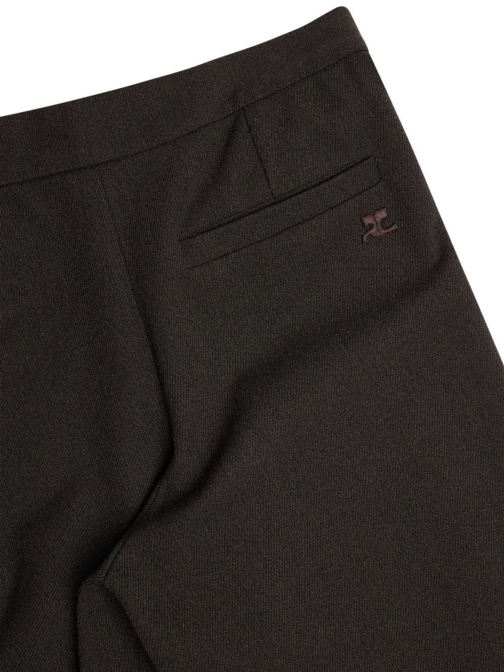 Courreges Women Melange Trousers With Snap Buttons COURREGES