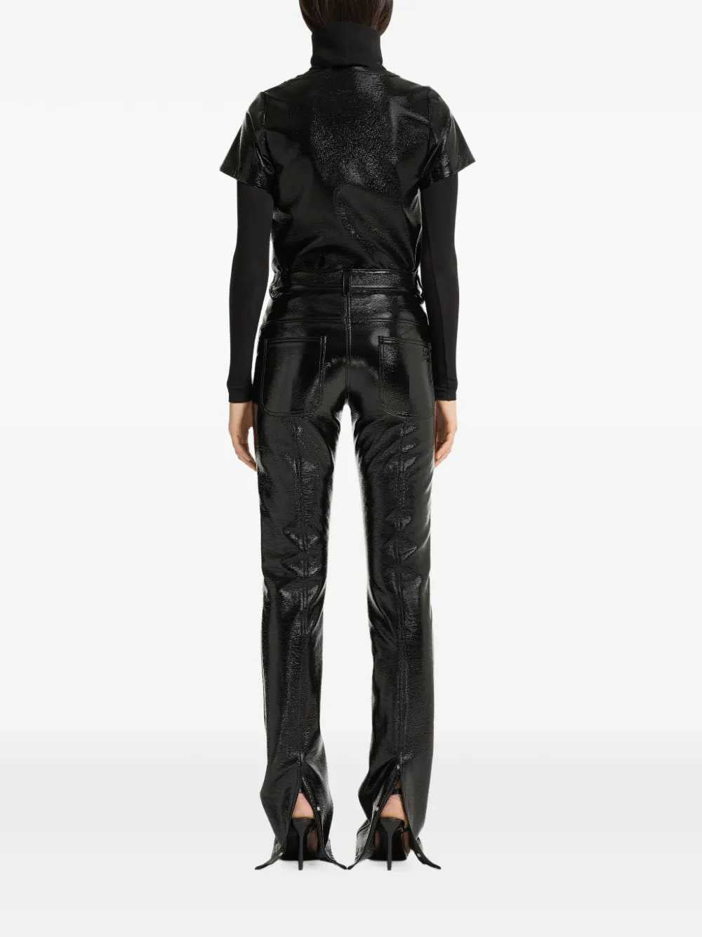 Courreges Women Straight-Leg Vinyl Trousers COURREGES