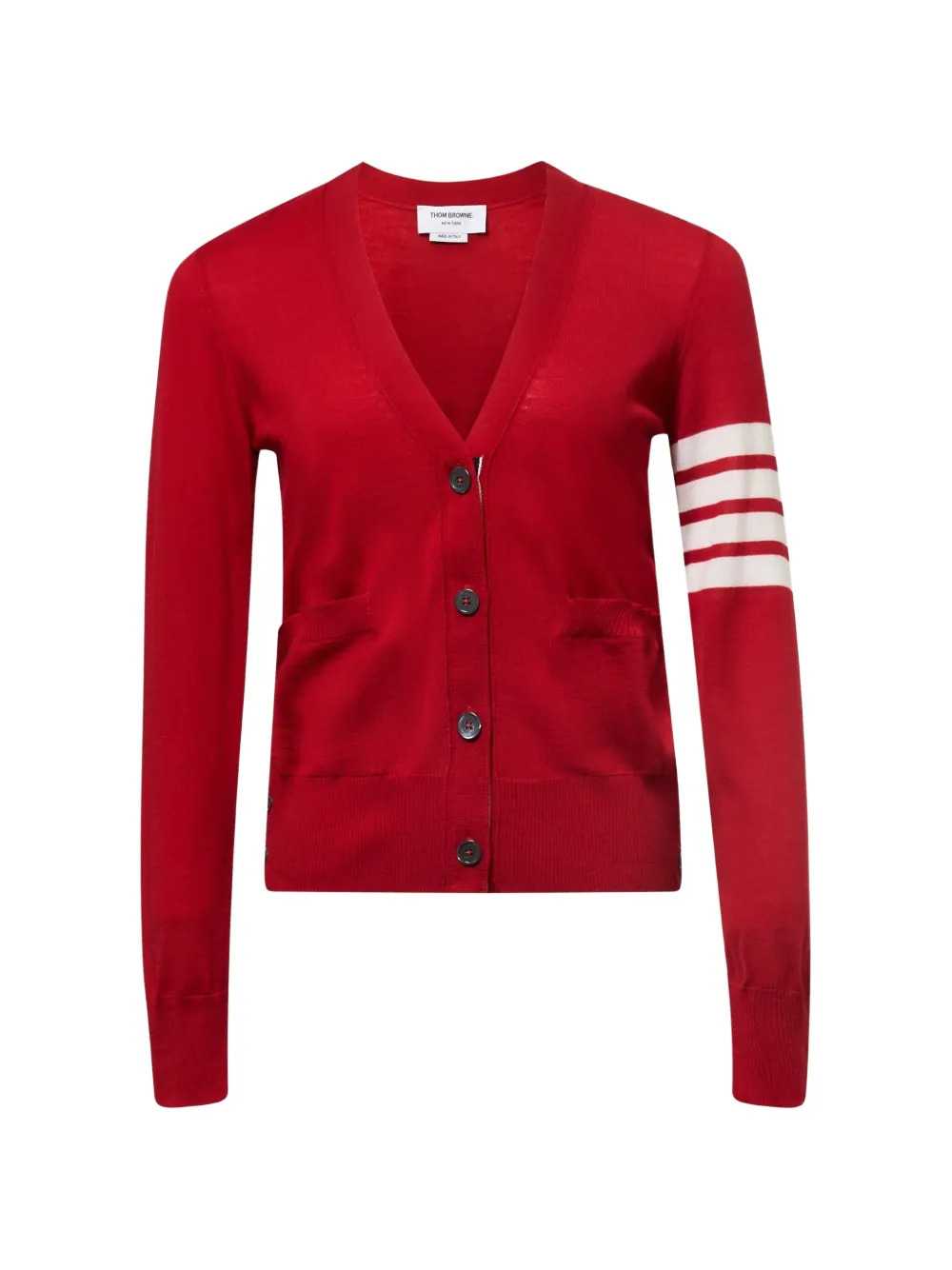 Thom Browne Women V-Neck Cardigan THOM BROWNE