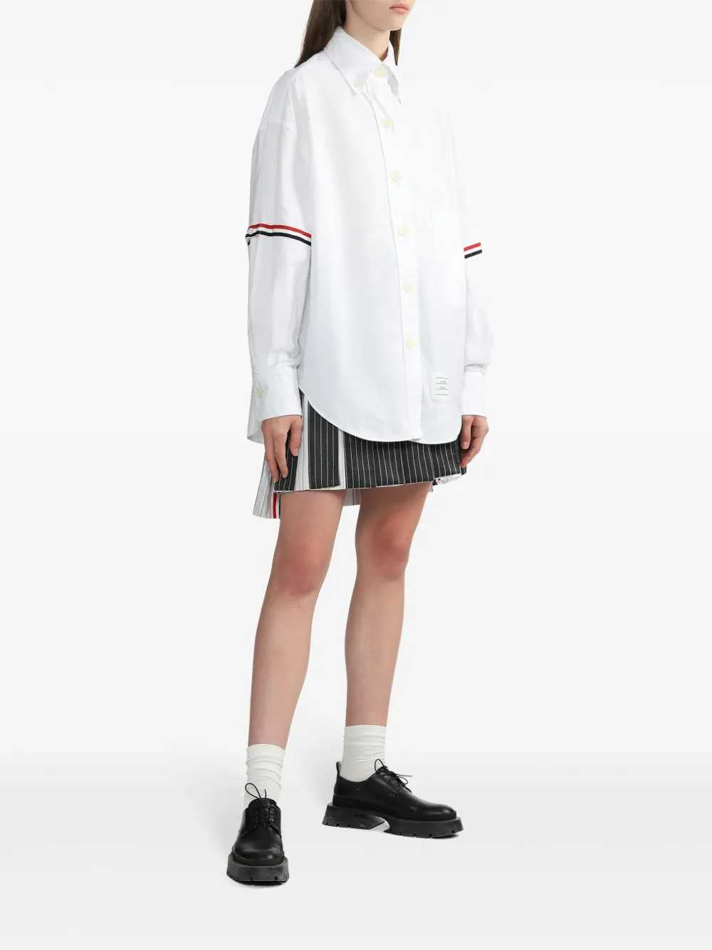 Thom Browne Women Oversized Oxford Shirt THOM BROWNE