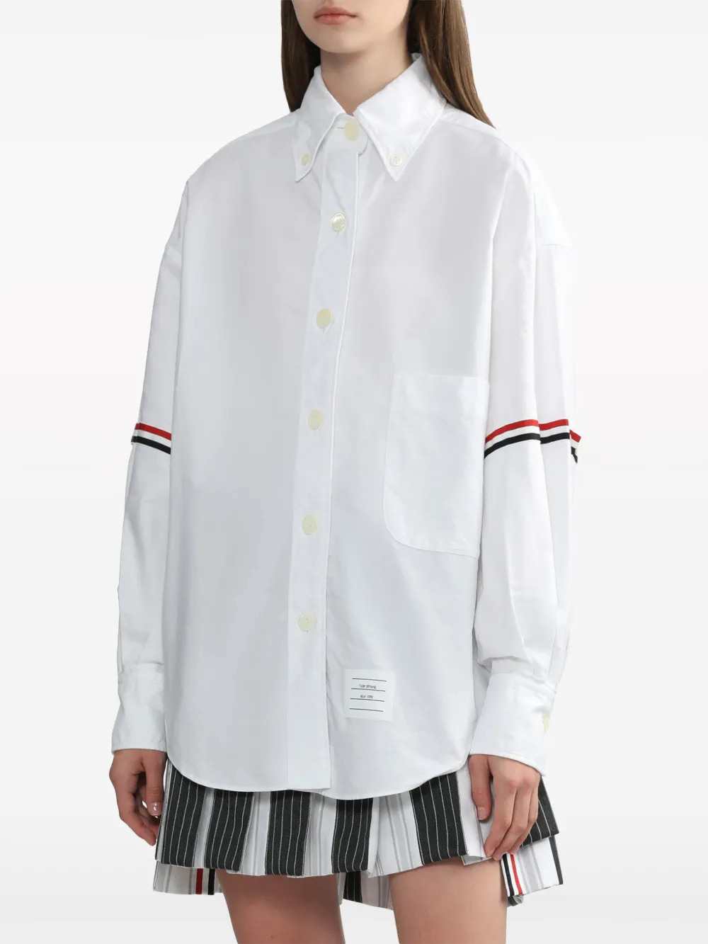 Thom Browne Women Oversized Oxford Shirt THOM BROWNE