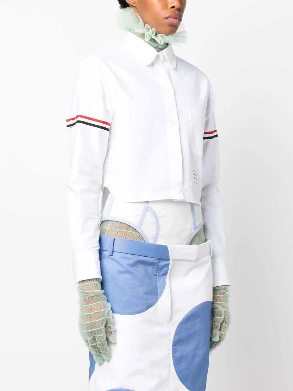 Thom Browne Women Cropped Shirt THOM BROWNE
