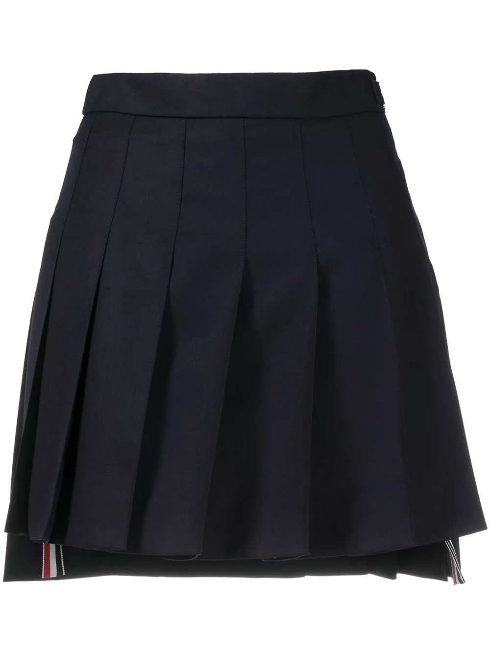 Thom Browne Women Super 120S Pleated Miniskirt THOM BROWNE