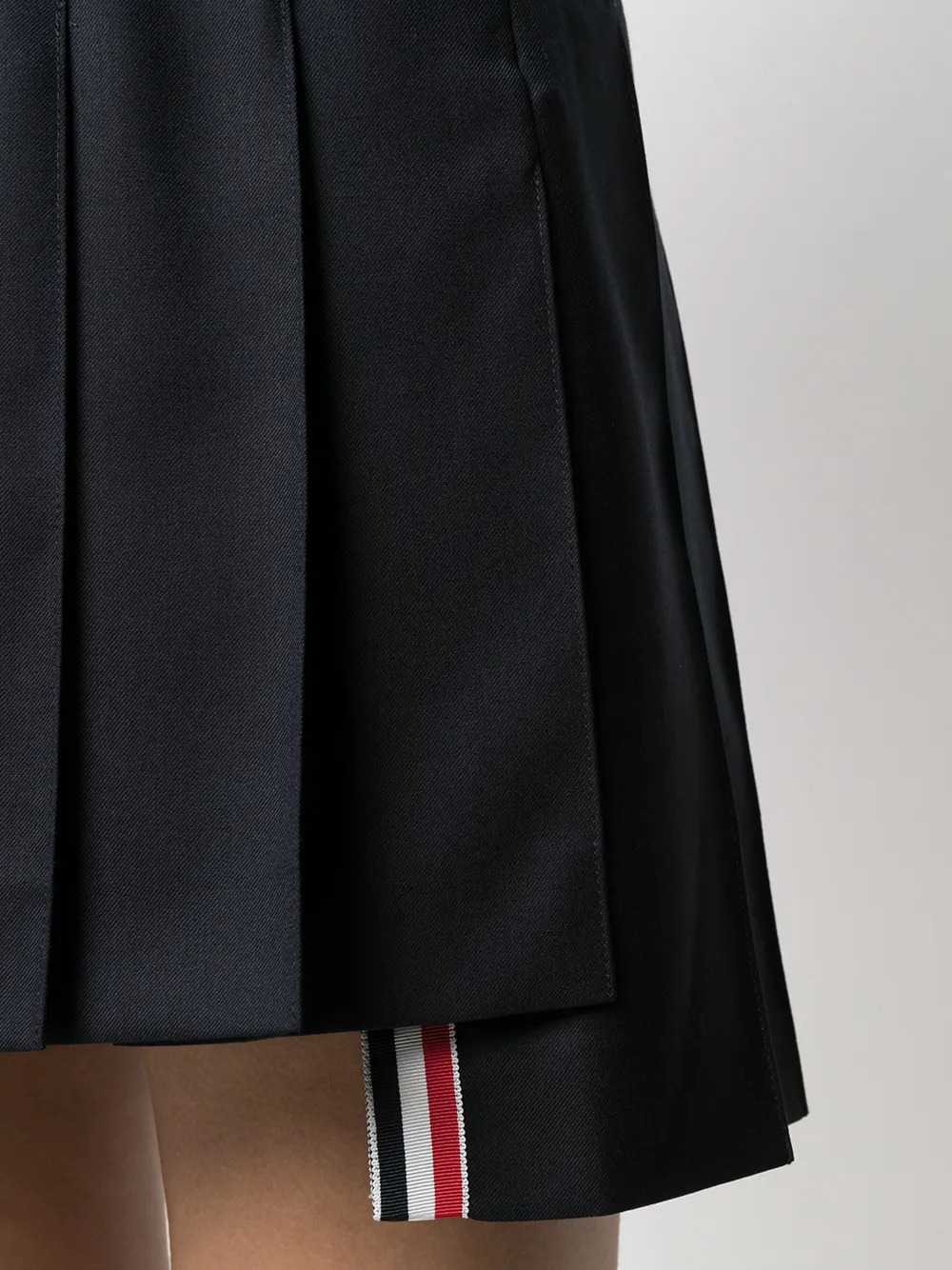 Thom Browne Women Super 120S Pleated Miniskirt THOM BROWNE