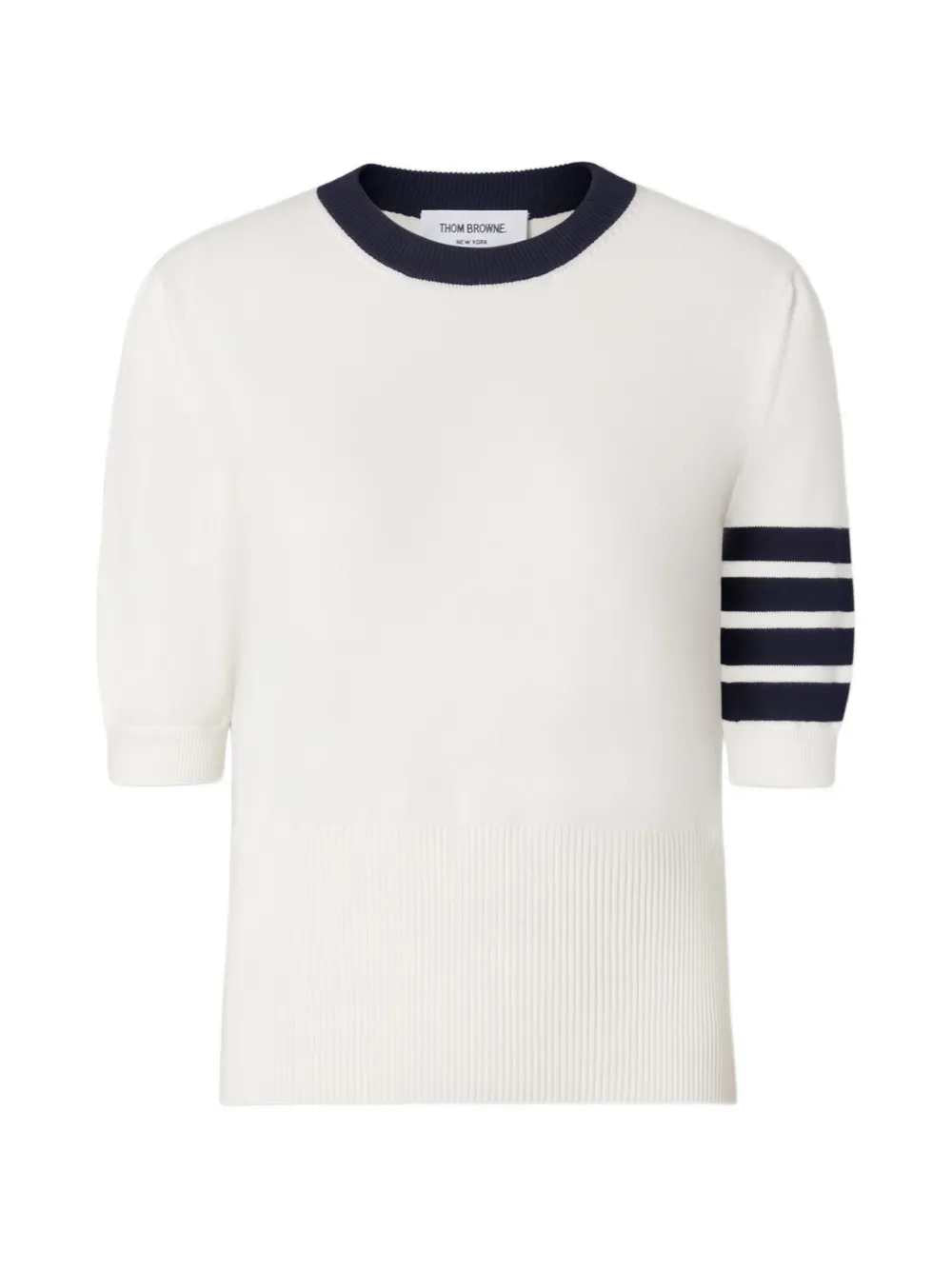 Thom Browne Women Hector Jersey T-Shirt With 4-Bar Detail THOM BROWNE
