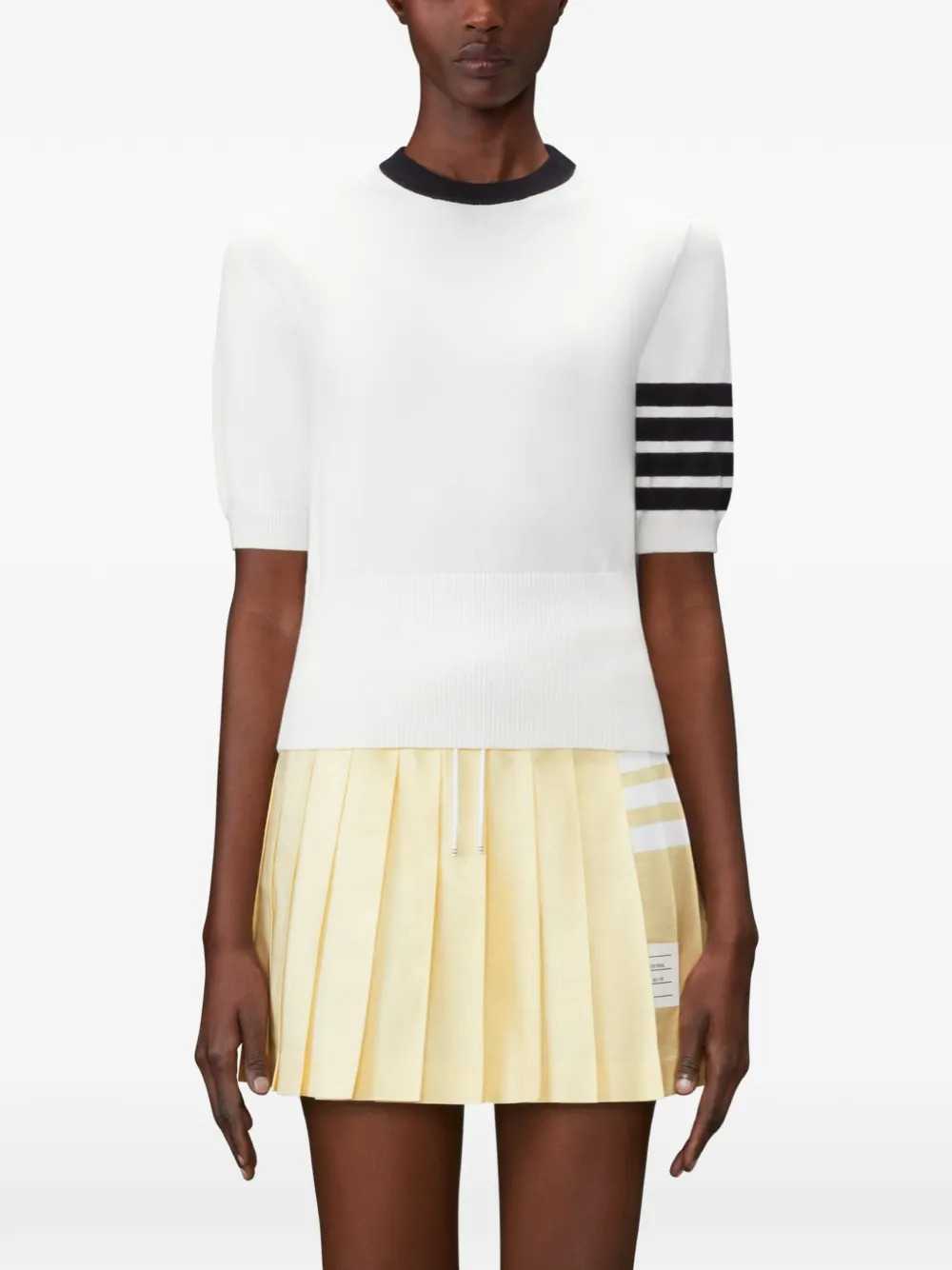 Thom Browne Women Hector Jersey T-Shirt With 4-Bar Detail THOM BROWNE