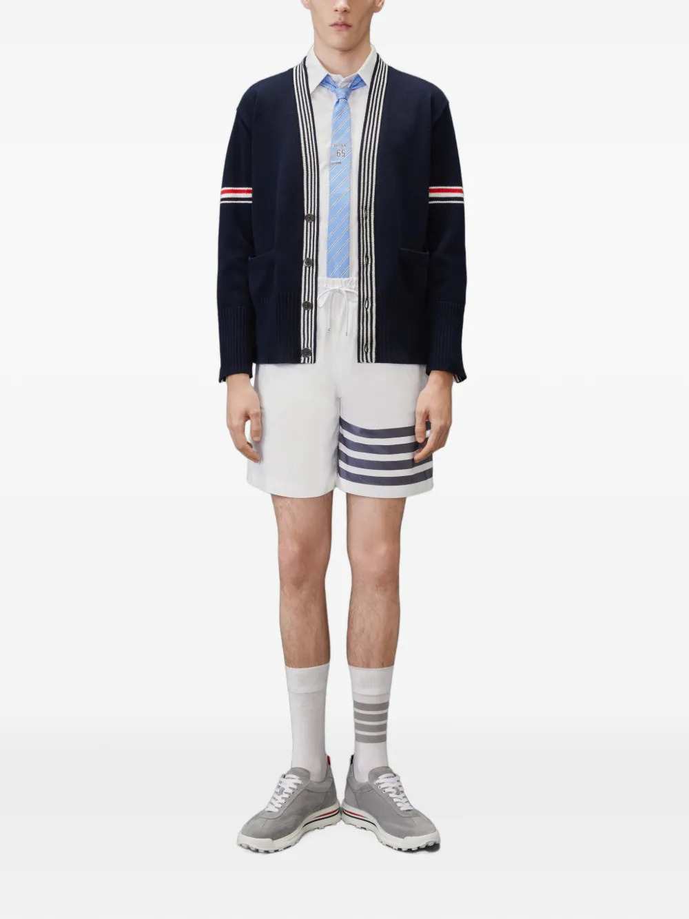 Thom Browne Men Oxford Shirt With 4-Stripe Detail THOM BROWNE