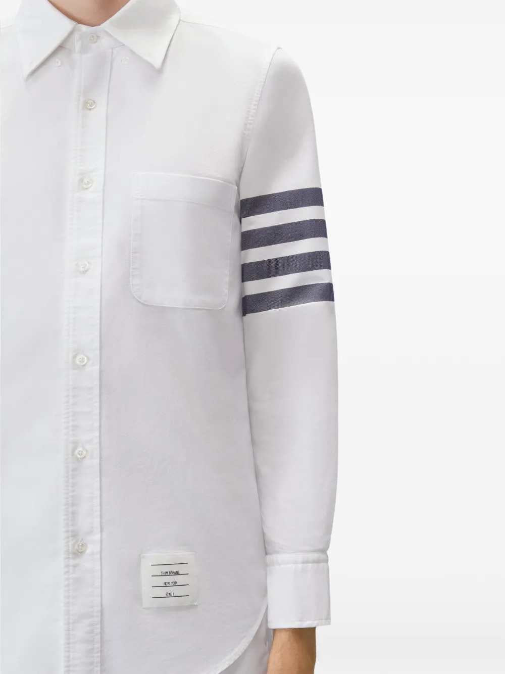 Thom Browne Men Oxford Shirt With 4-Stripe Detail THOM BROWNE