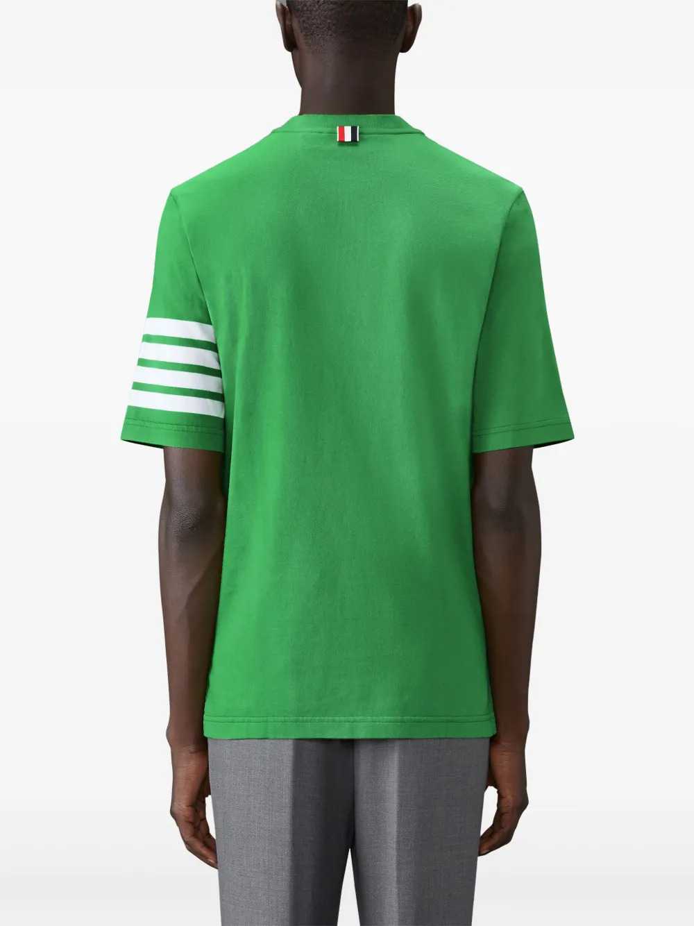 Thom Browne Men Short-Sleeve T-Shirt With 4-Bar Detail THOM BROWNE