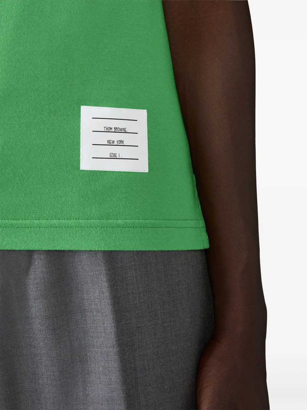 Thom Browne Men Short-Sleeve T-Shirt With 4-Bar Detail THOM BROWNE