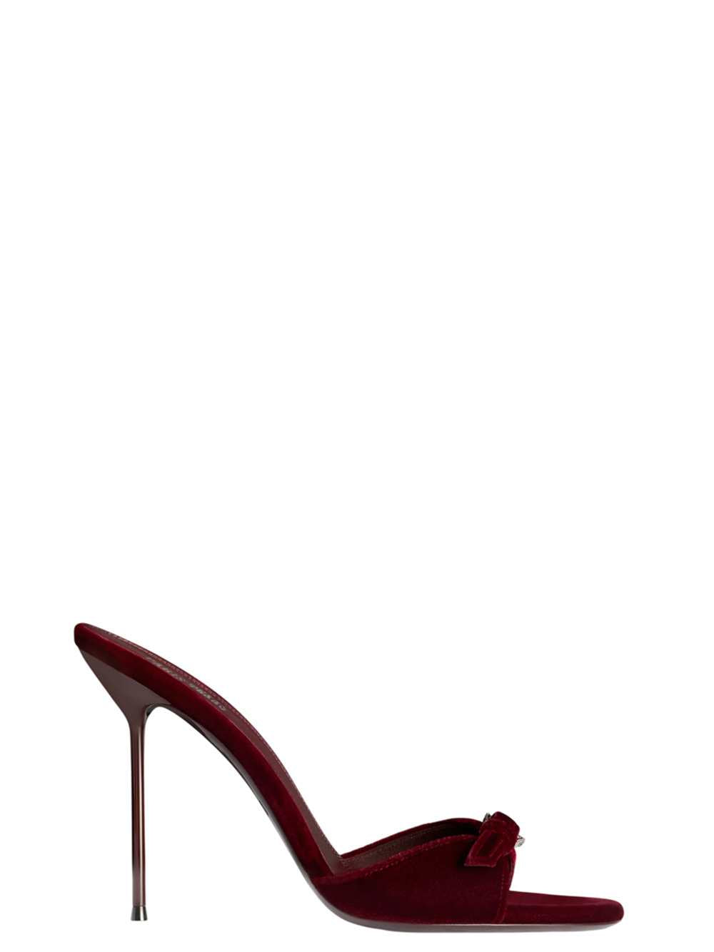 Paris Texas Women Velvet Mules With Jewel Buckle PARIS TEXAS