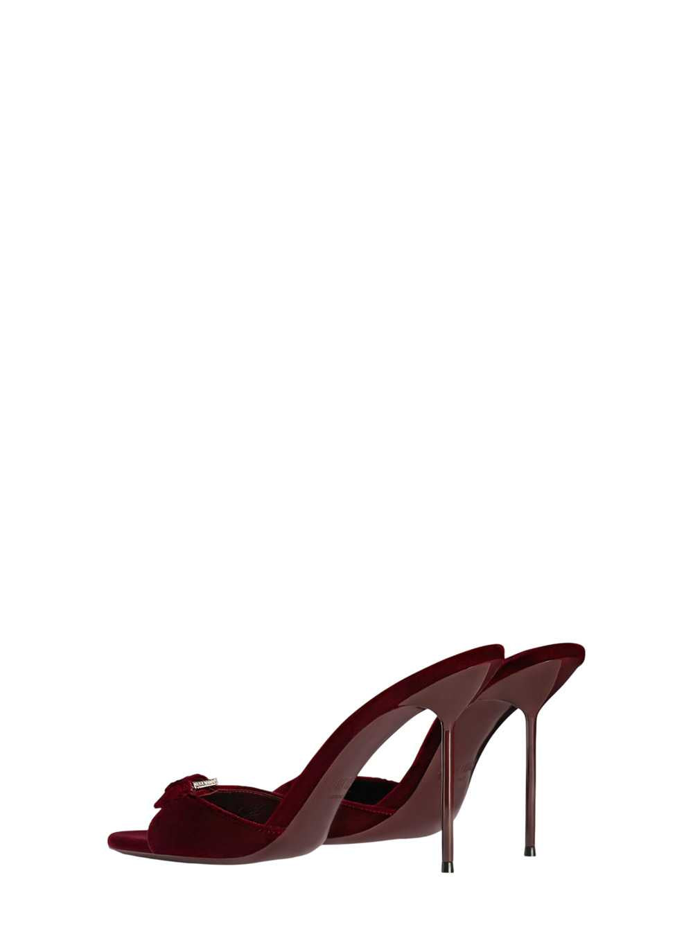 Paris Texas Women Velvet Mules With Jewel Buckle PARIS TEXAS