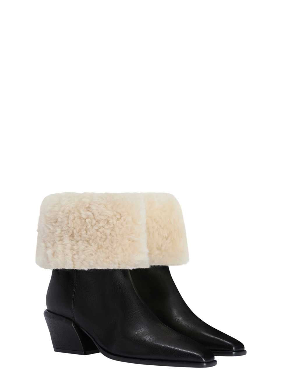Paris Texas Women Bettina Shearling-Trimmed Ankle Boots PARIS TEXAS