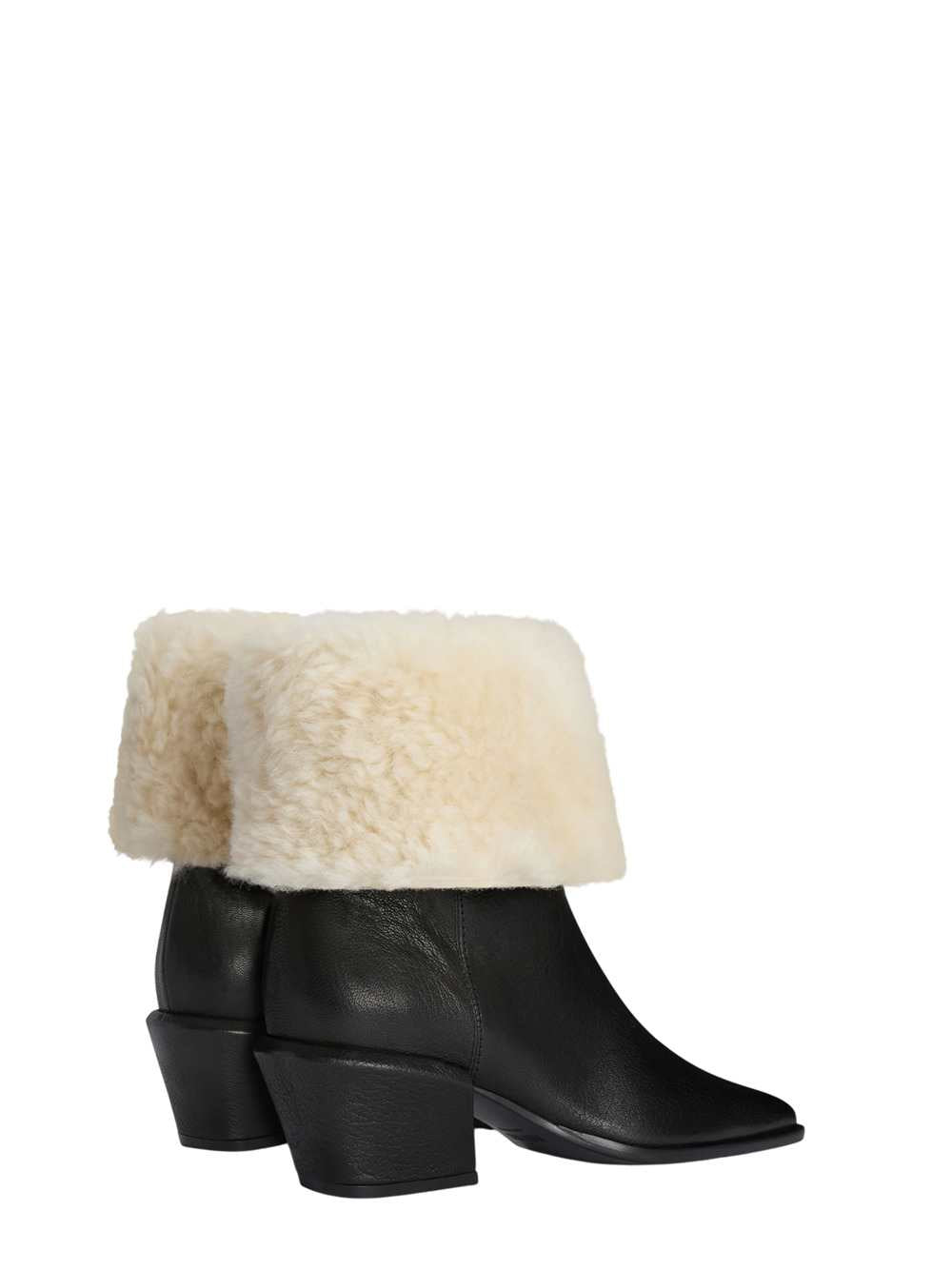 Paris Texas Women Bettina Shearling-Trimmed Ankle Boots PARIS TEXAS