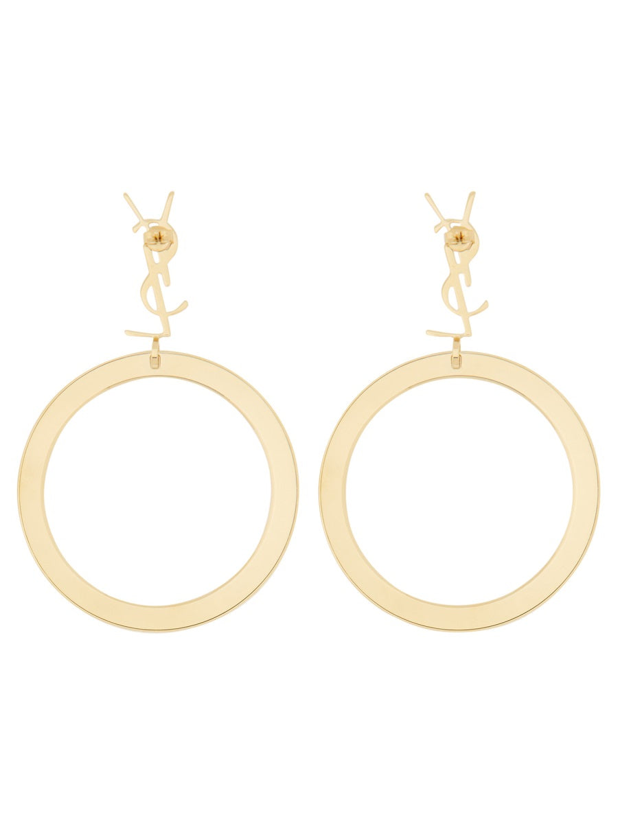 Saint Laurent Women Orecchini Cassandre Con Pendente SAINT LAURENT