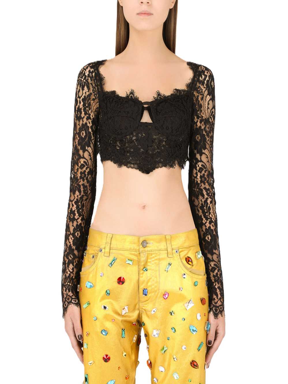 Dolce & Gabbana Women Corset With Lace Detail DOLCE & GABBANA