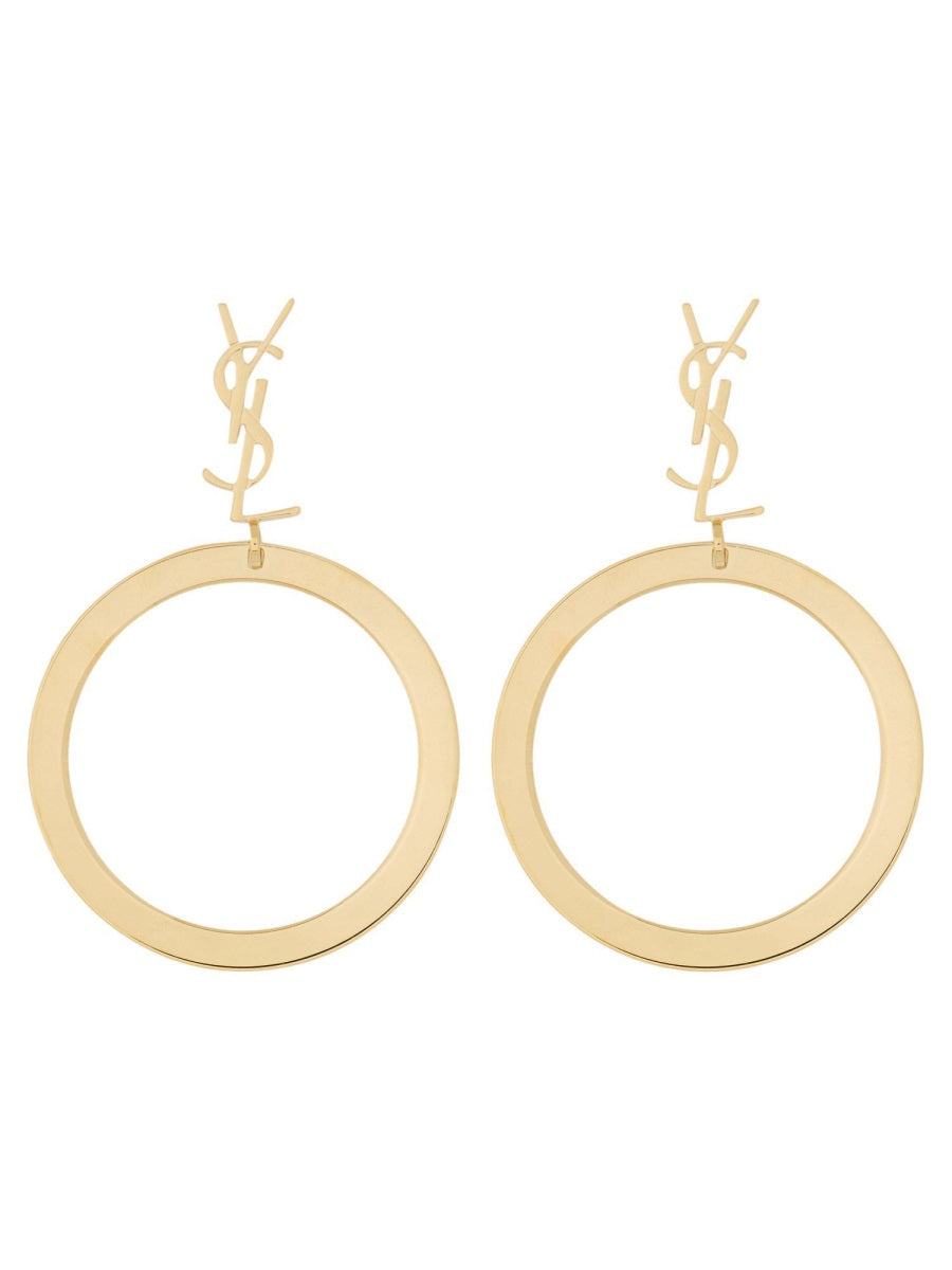 Saint Laurent Women Orecchini Cassandre Con Pendente SAINT LAURENT