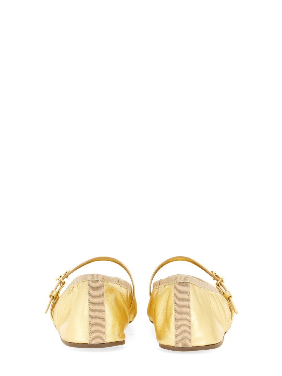 Dolce & Gabbana Women Mordoré Nappa Ballerina DOLCE & GABBANA