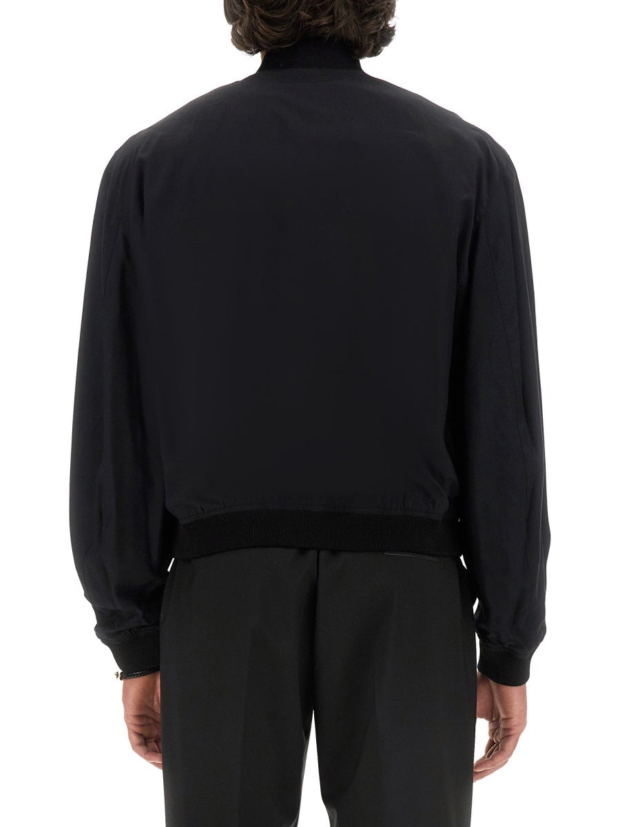 Versace Men Reversible Baroque Sea Jacket VERSACE