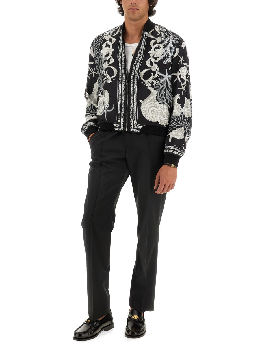 Versace Men Reversible Baroque Sea Jacket VERSACE