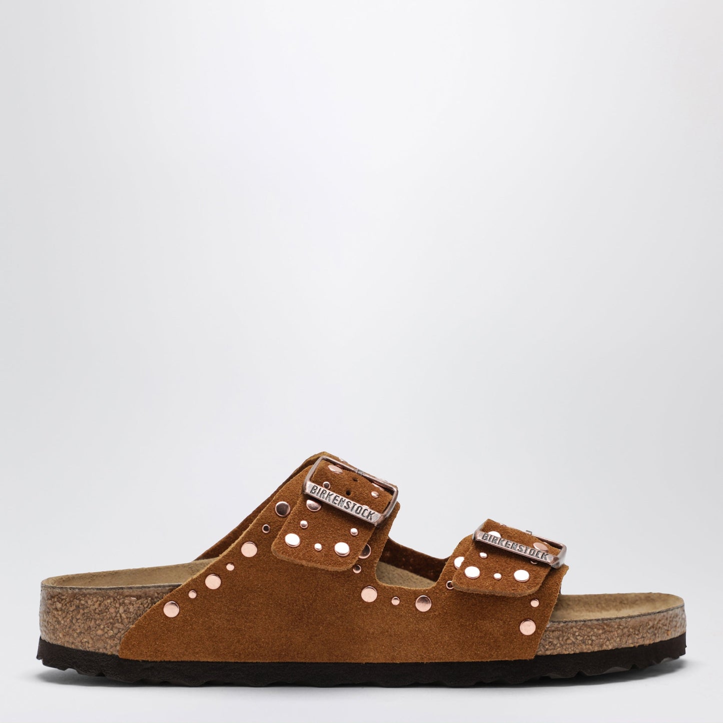 Birkenstock Arizona Rivet Slides In Suede Leather With Studs Women Birkenstock