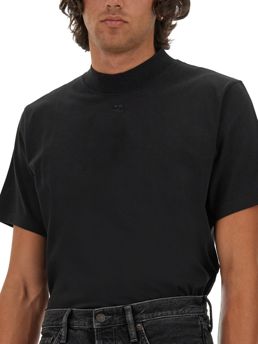 Courreges Men T-Shirt With Logo COURREGES
