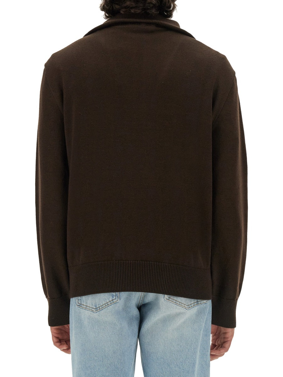Courreges Men Knitted Polo. COURREGES