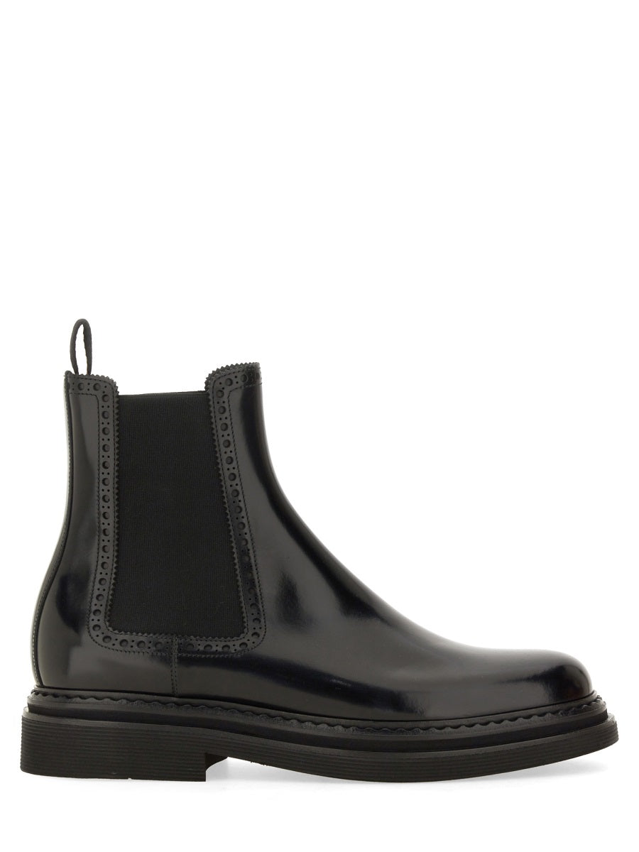 Dolce & Gabbana Men Brushed Leather Boot DOLCE & GABBANA