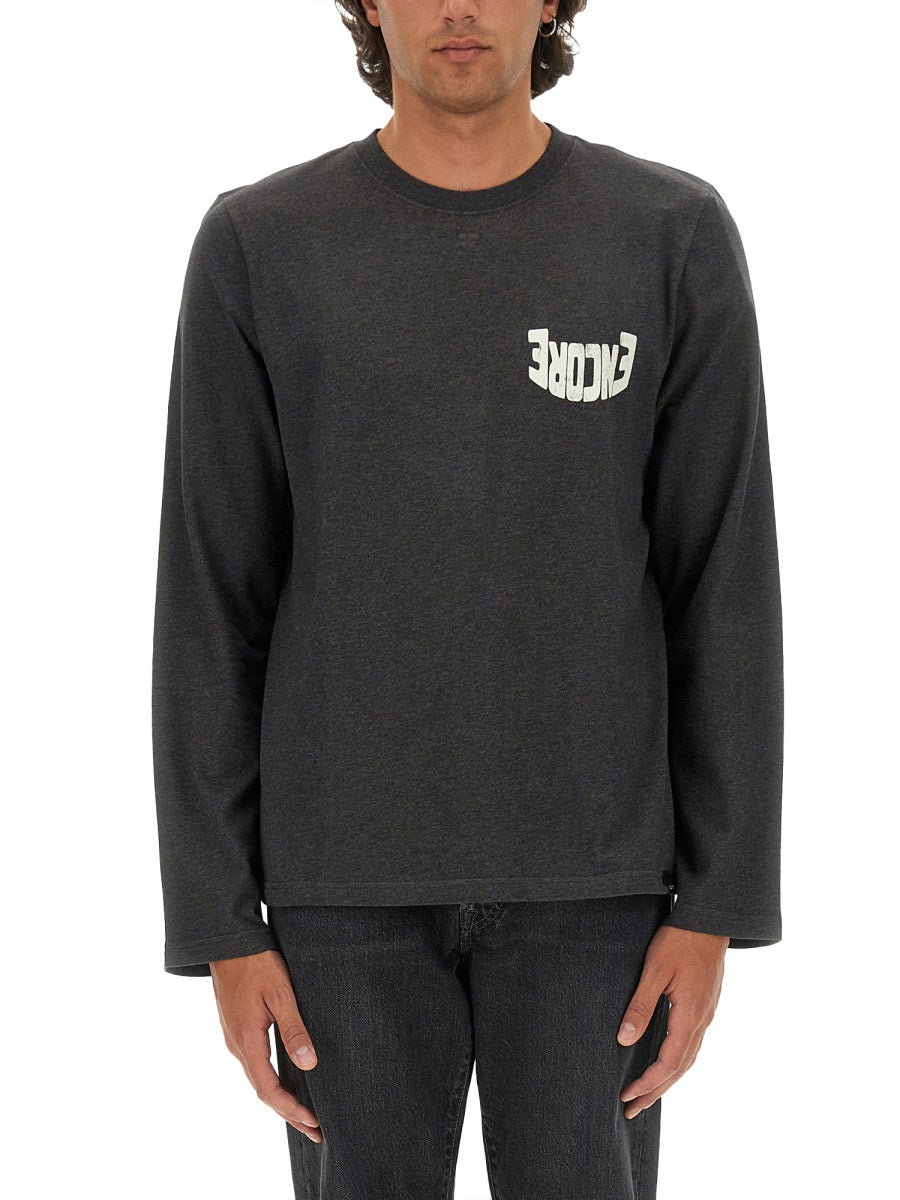 Courreges Men T-Shirt With Logo COURREGES
