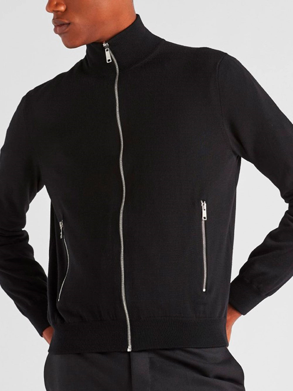Prada Men Reversible Wool And Re-Nylon Jacket PRADA