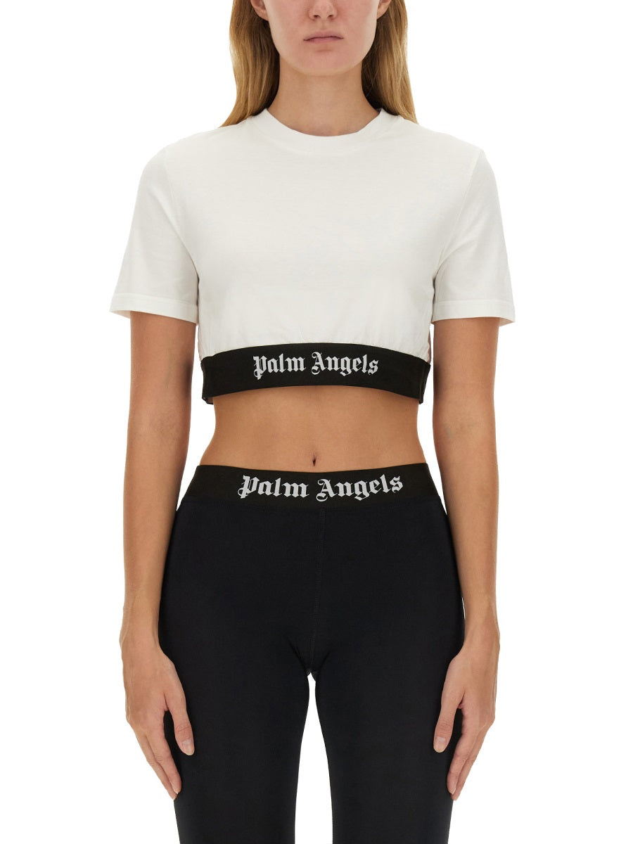 Palm Angels Women T-Shirt With Logo PALM ANGELS