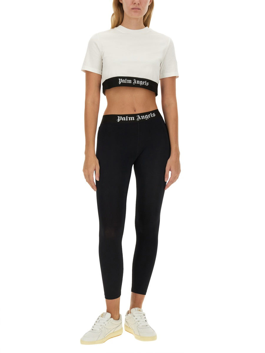 Palm Angels Women T-Shirt With Logo PALM ANGELS