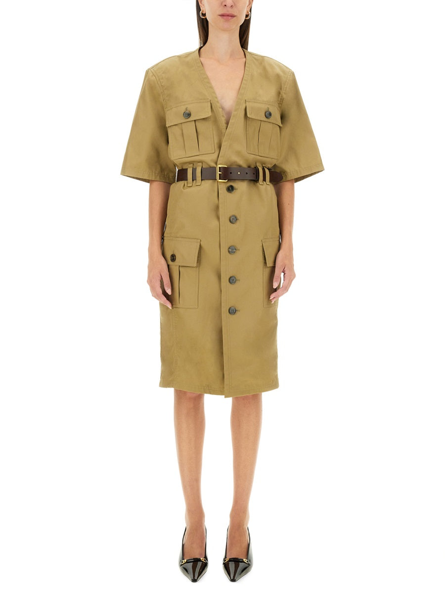 Saint Laurent Women "Saharienne" Dress SAINT LAURENT