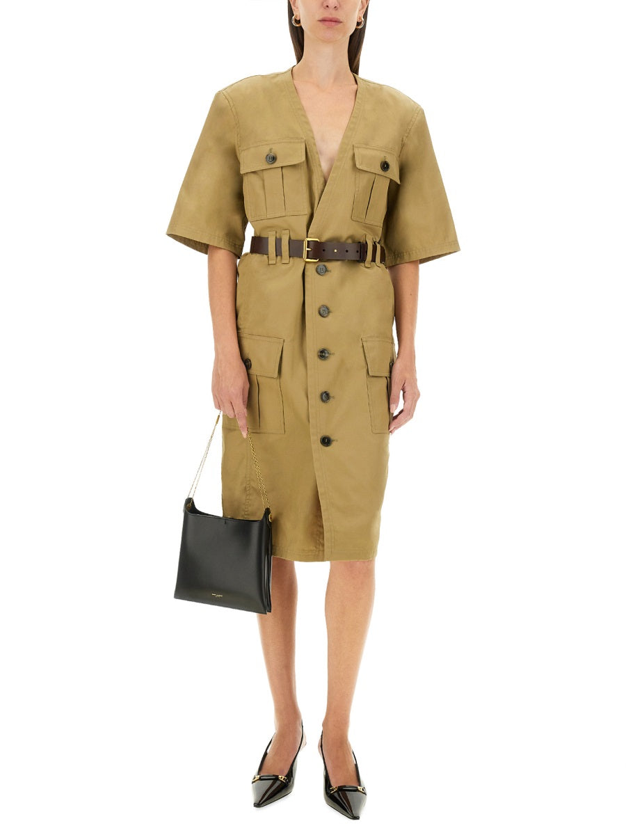 Saint Laurent Women "Saharienne" Dress SAINT LAURENT