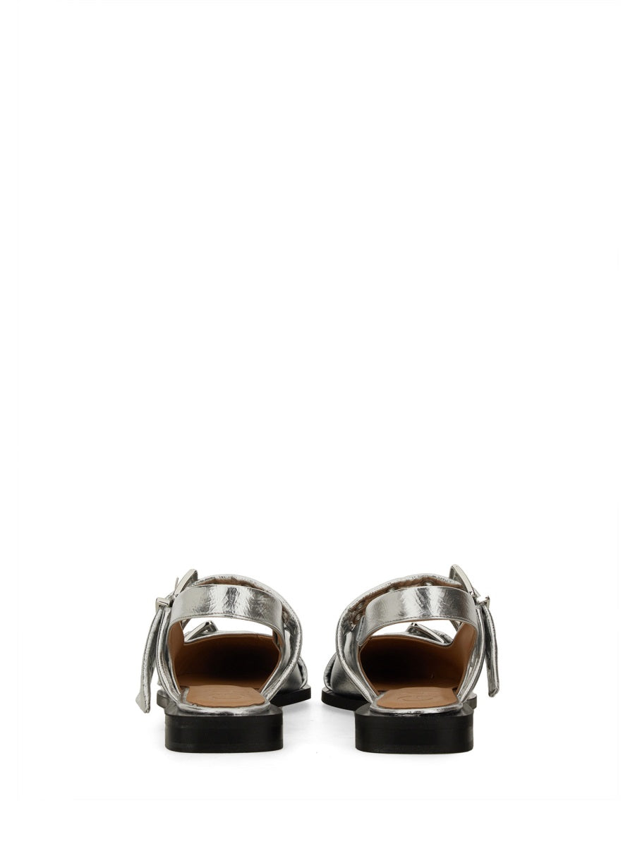 Ganni Women Ballerina With Buckle