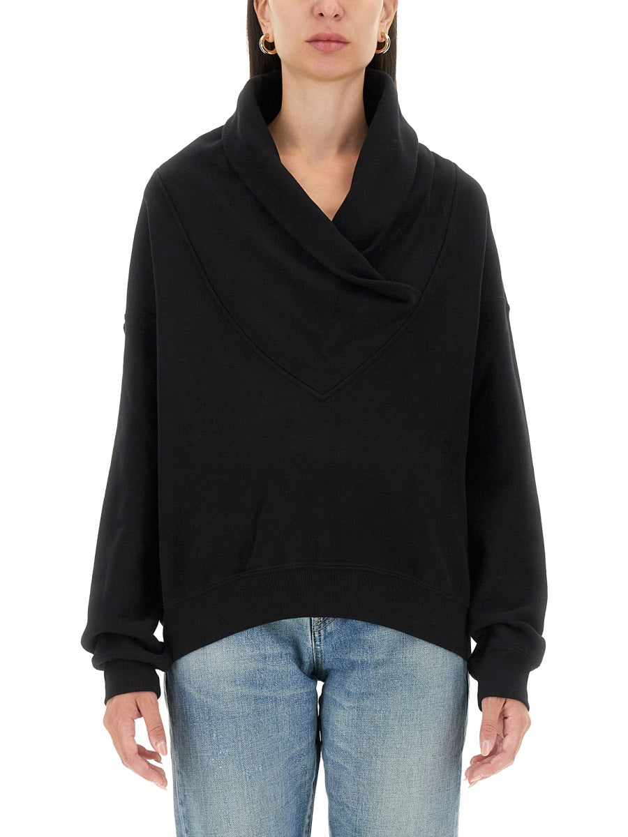 Saint Laurent Women V-Neck Sweatshirt SAINT LAURENT