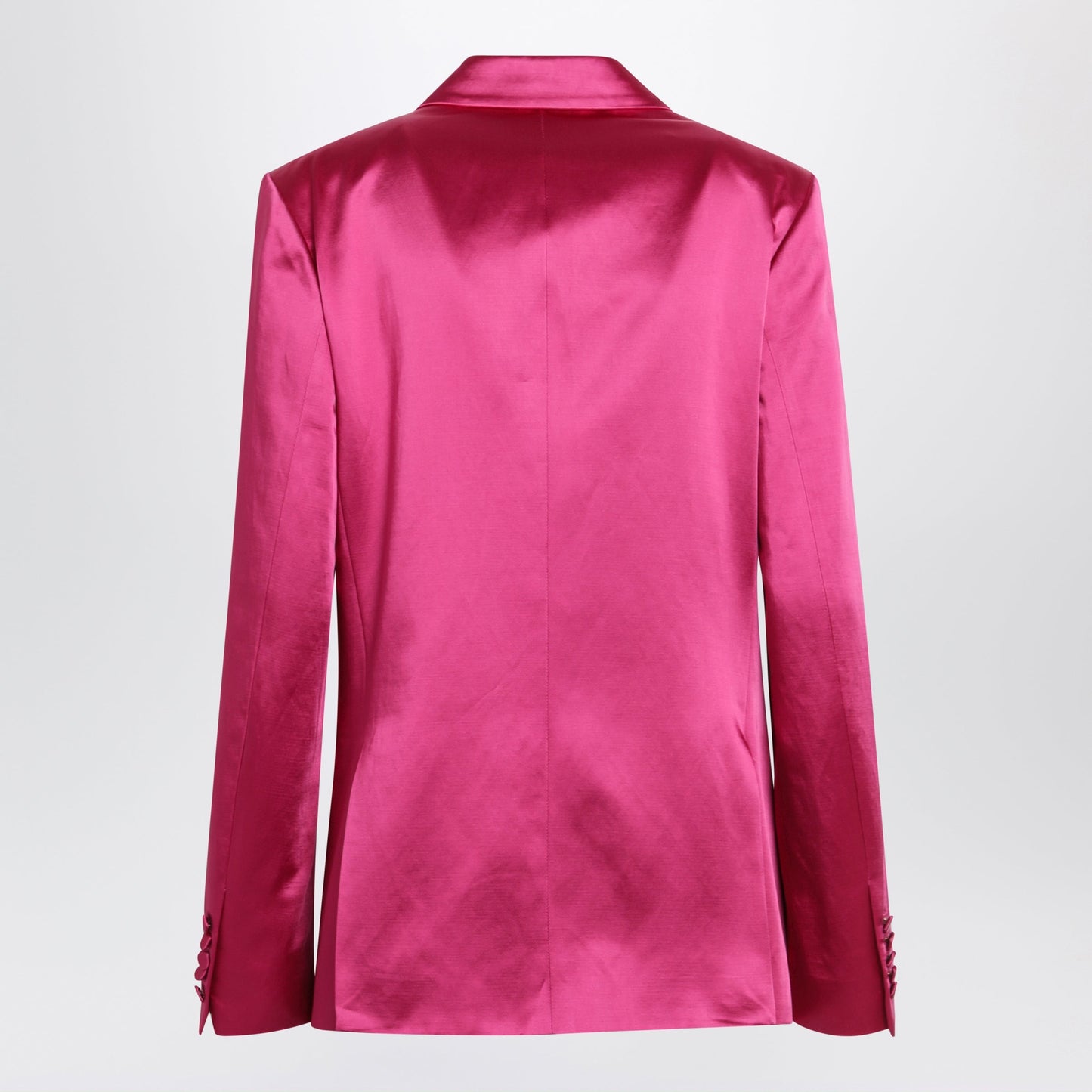 Dries Van Noten Fuchsia Double-Breasted Satin Jacket Women DRIES VAN NOTEN
