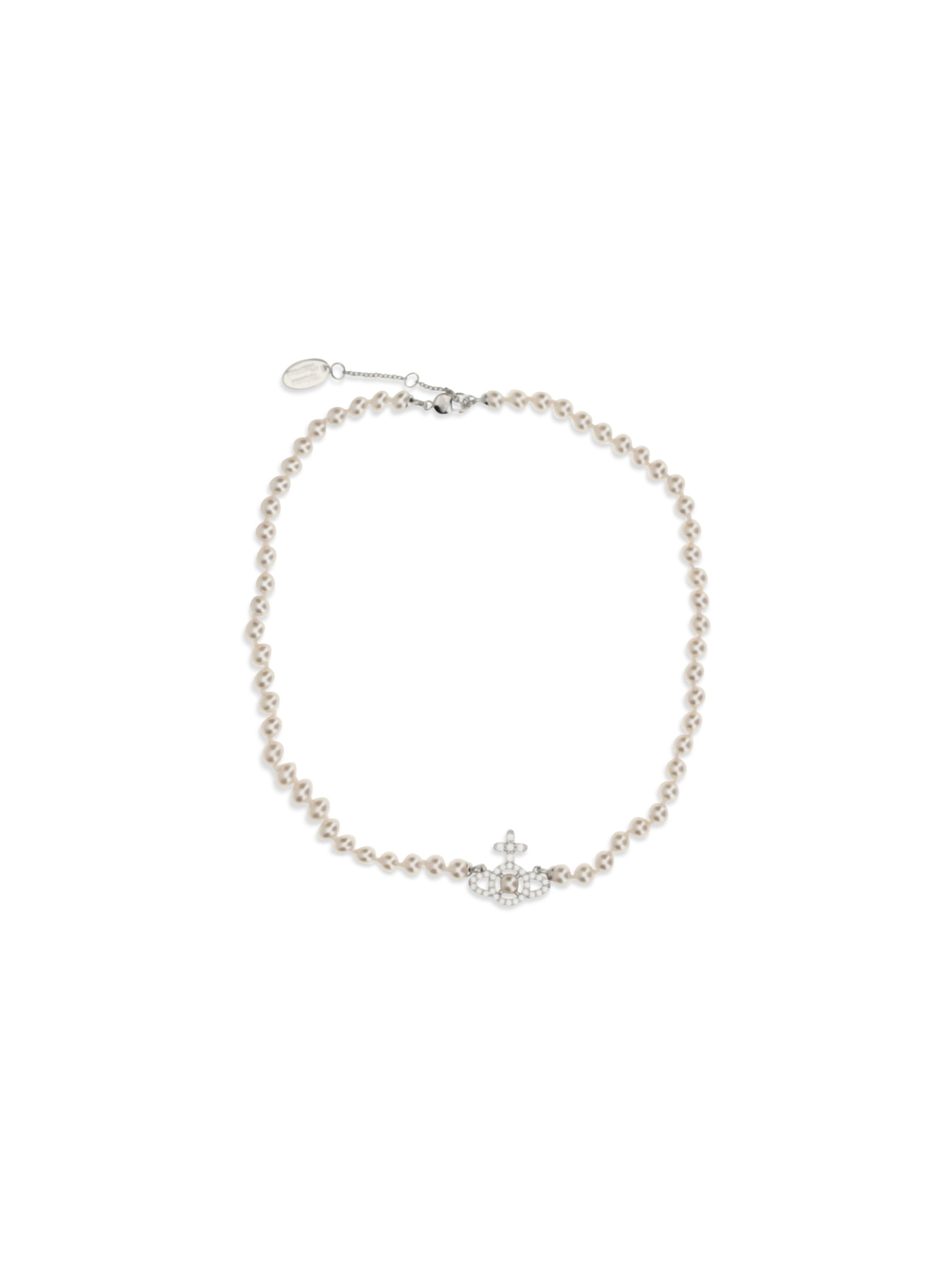 Vivienne Westwood Women Olympia Pearl Orb Pendant Necklace VIVIENNE WESTWOOD