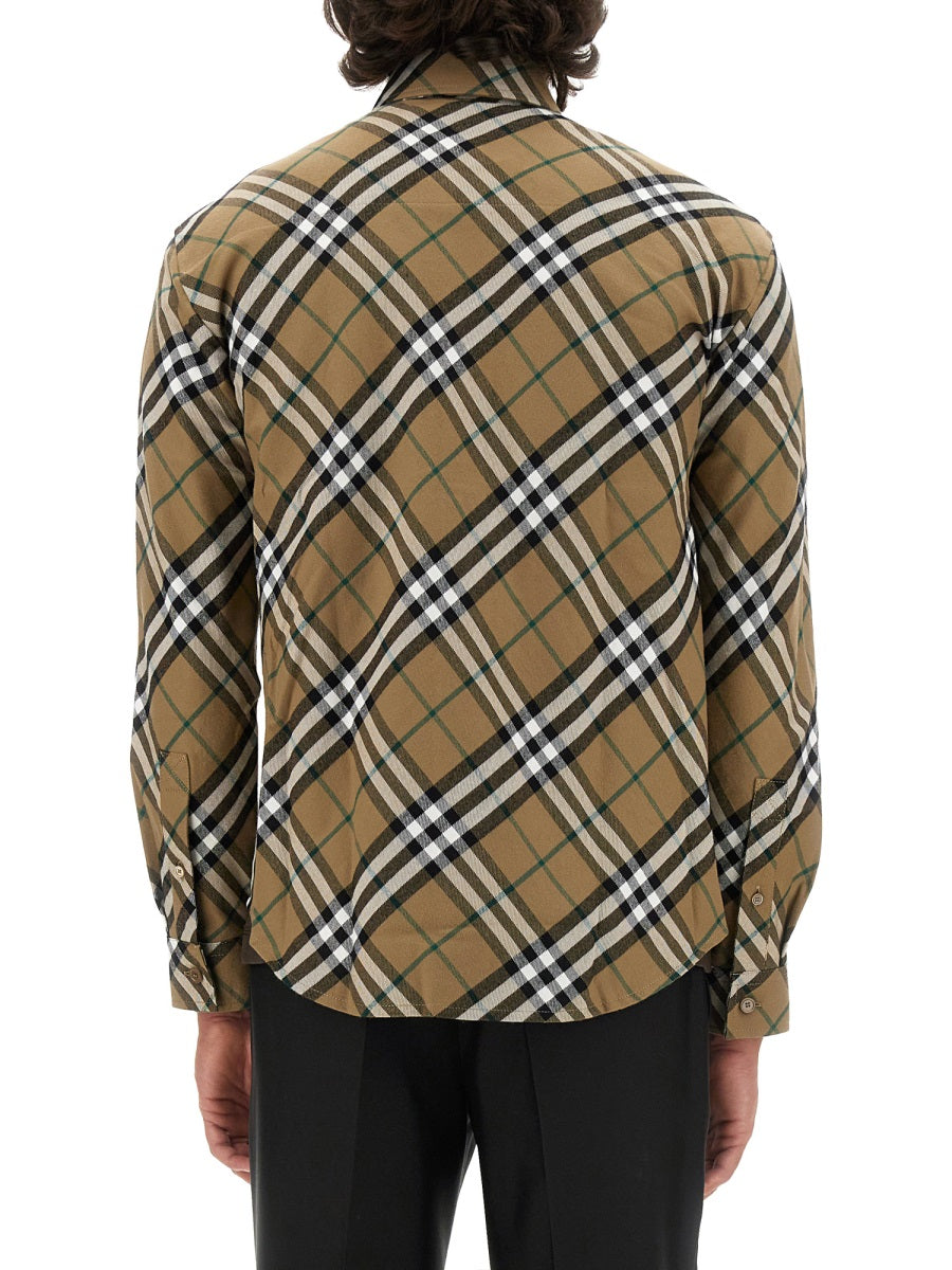 Burberry Men Shirt With Check Pattern BURBERRY