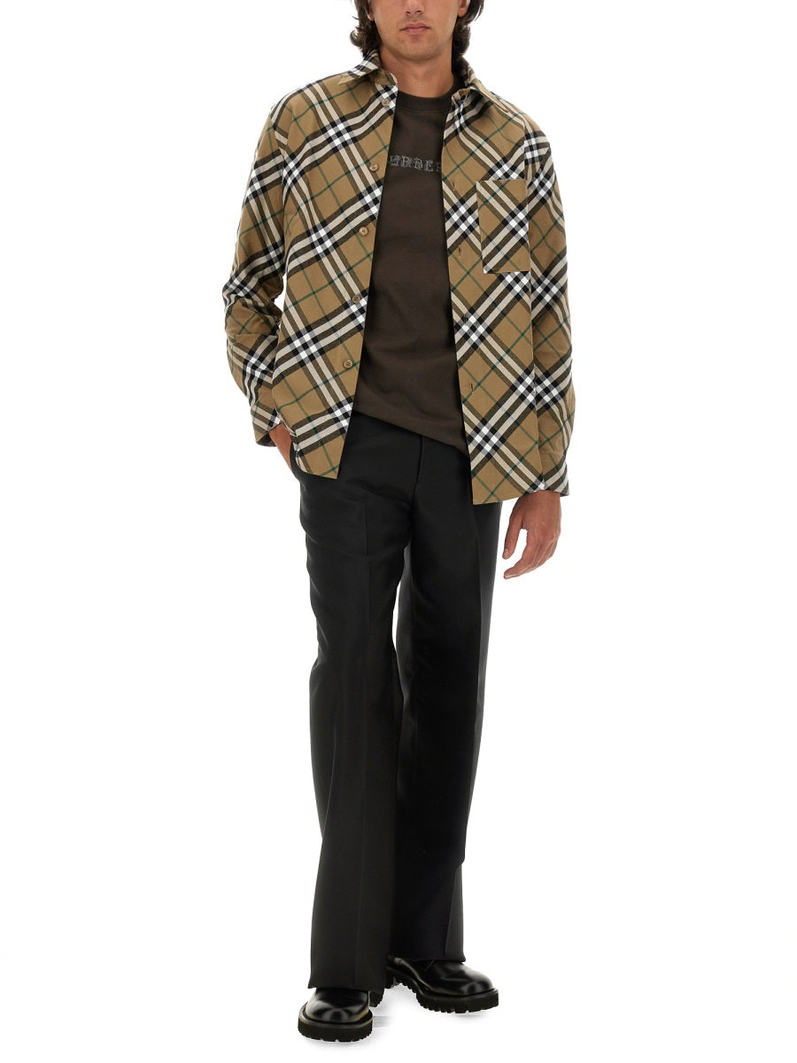 Burberry Men Shirt With Check Pattern BURBERRY