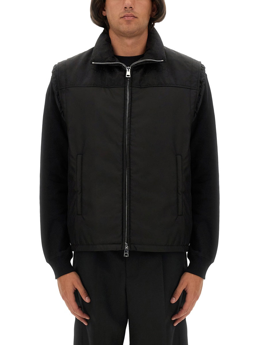 Gucci Men Nylon Gg Vest GUCCI