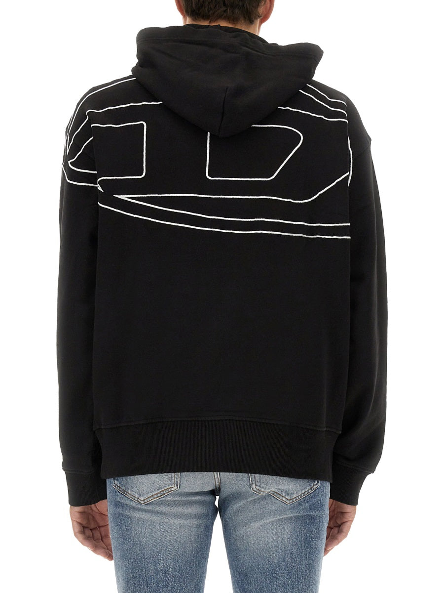Diesel Men Felpa Con Logo DIESEL