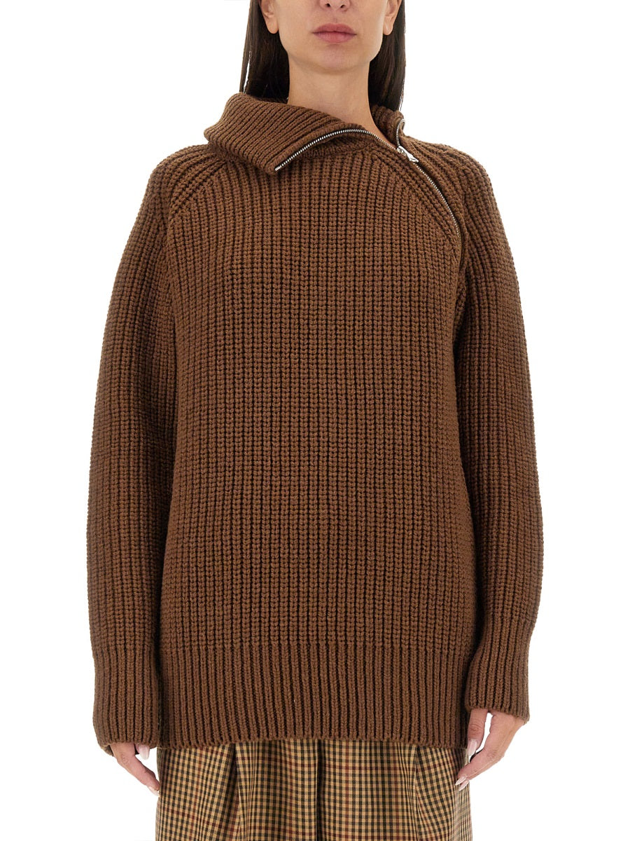 Dries Van Noten Women Shirt With Zip. DRIES VAN NOTEN