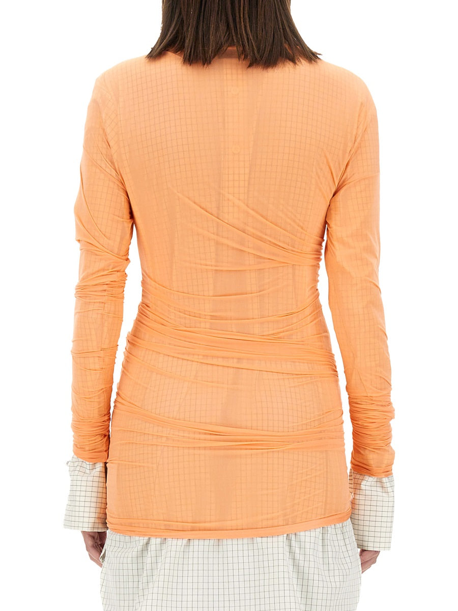Dries Van Noten Women Tulle Tops. DRIES VAN NOTEN
