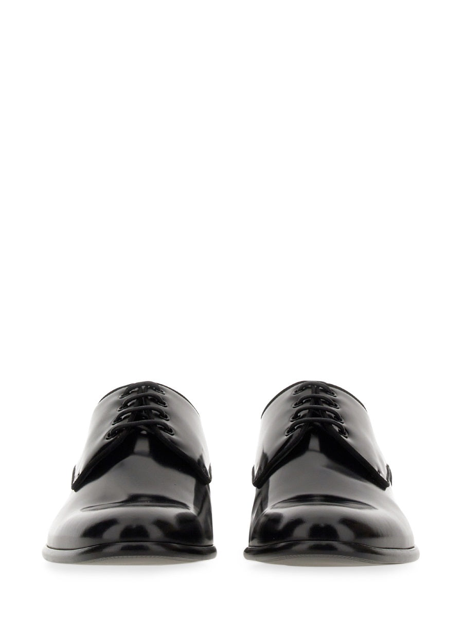 Dolce & Gabbana Men Leather Derby. DOLCE & GABBANA