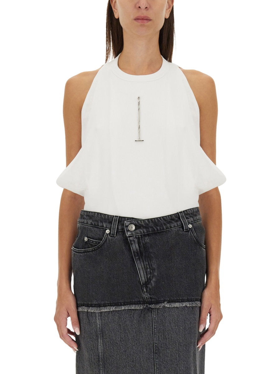 Alexander Mcqueen Women Ribbed Tank Top ALEXANDER MCQUEEN