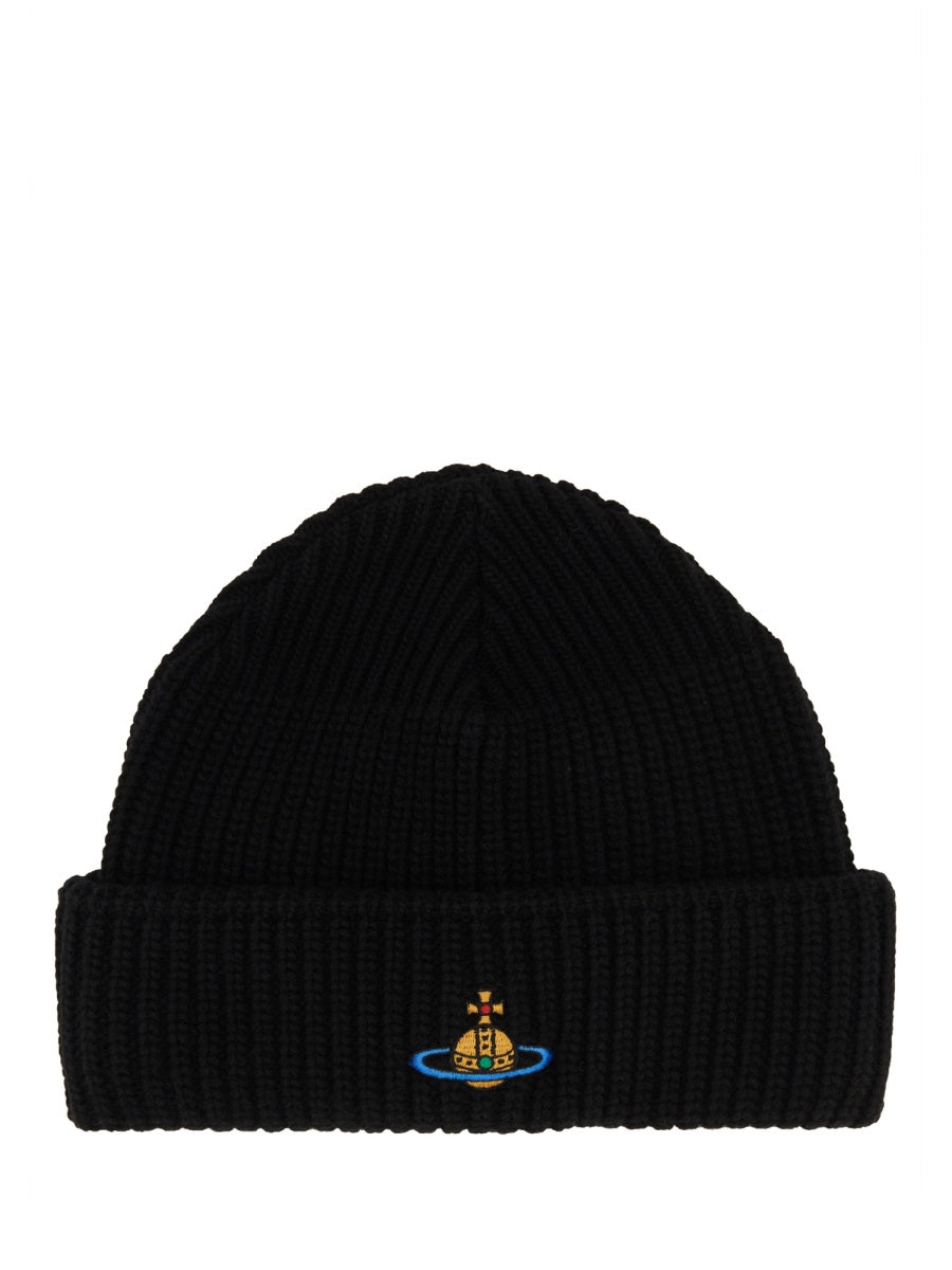 Vivienne Westwood Women Beanie Hat With Logo VIVIENNE WESTWOOD