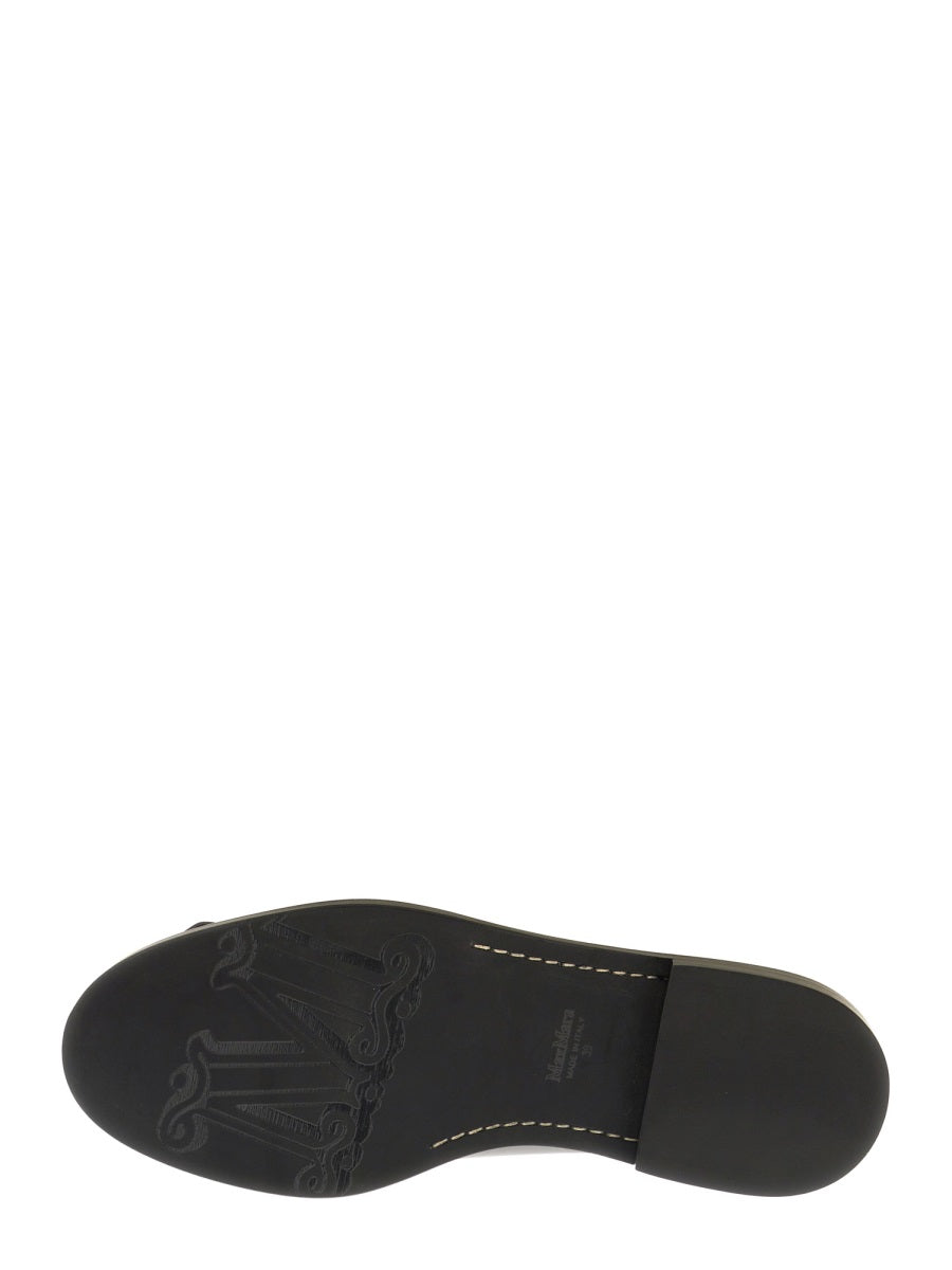 Max Mara Women Leather Derby. MAX MARA